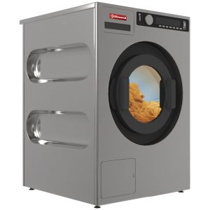 Wasmachine met centrifuge 8 kg "inox-titanium", met afvoerpomp
