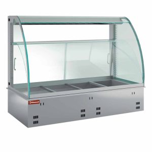 Warmhoudvitrine, bevochtigd en geventileerd 2x GN 1/1