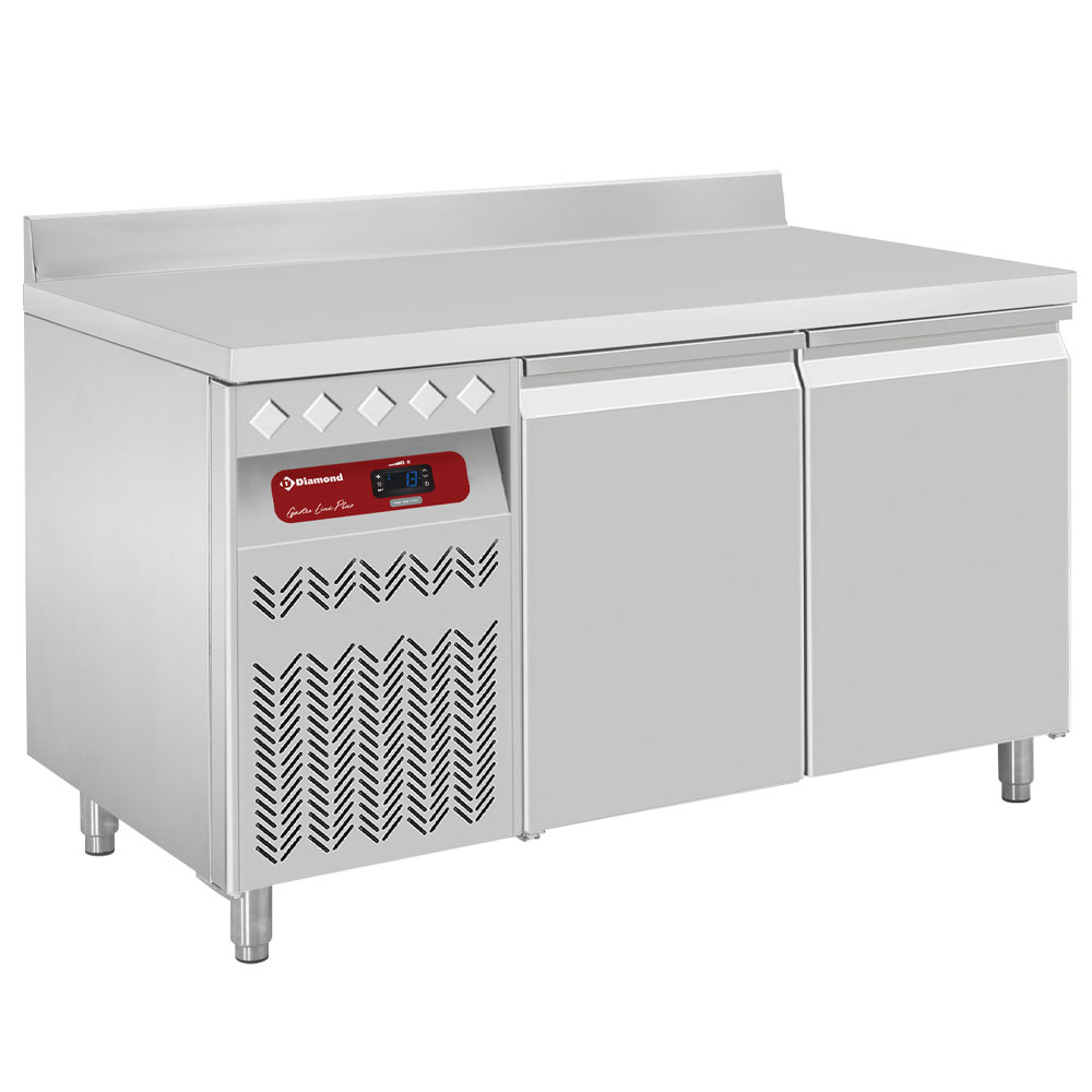 Wandmodel geventileerde koelwerkbank, 2 deuren GN 1/1, 260 liter, unit links