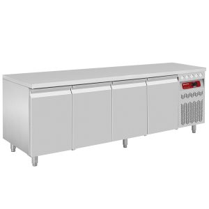 Geventileerde koelwerkbank, 4 deuren GN 1/1, 550 Lit.