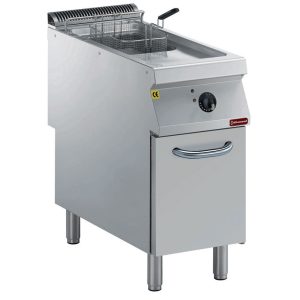 Elektrische friteuse 1 bak "Y" 15 liter, externe branders, op onderstel
