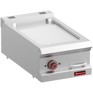 Elektrische bakplaat glad, hardverchroomde plaat, module 1/2 -Top-