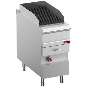 Elektrische stoomgrill, module 1/2, gietijzeren rooster "dubbelzijdig"