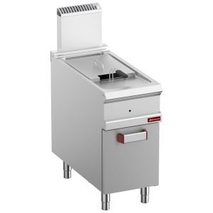 Gasfriteuse 1 bak 18 liter (18 kW) op gesloten onderbouw