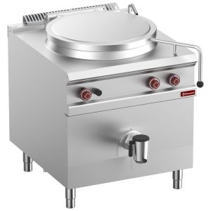 Gas kookketel, 150 liter tank, directe verwarming, op onderkast