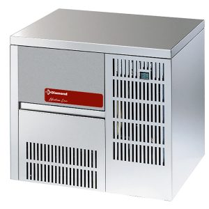 Volledige ijsblokjesmachine 19 kg, met opslag