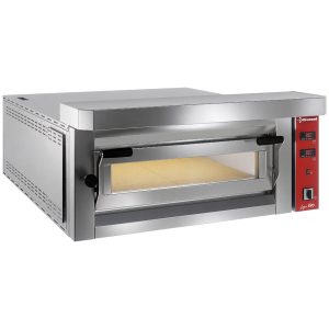 Elektrische pizzaoven, 6 pizza's 350mm - VOLLEDIGE vuurvaste steen