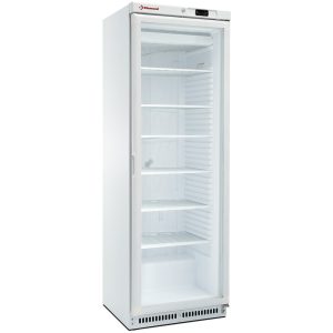 Vriezer, statisch, glazen deur, 400 liter. wit