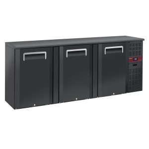 Flessenkoeler 3 deuren, 500 liter, verstelbare pootjes
