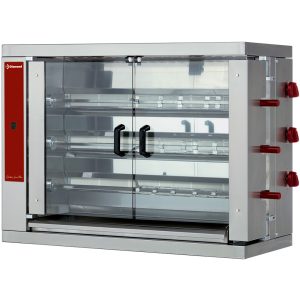 Gas kippengrill, 3 spitten (18 kippen)