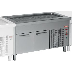Gekoelde opzetunit op gekoelde onderkast 6x GN 1/1