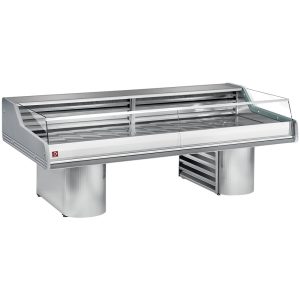 Koeltoonbanken met glas " Zelfbediening ", op onderstel