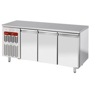 Geventileerde koeltafel, 3 deuren GN 1/1, aggregaat links