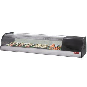Koelvitrine voor sushi, dubbele geperforeerde bodem (inbegrepen)