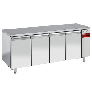 Wandvrieswerktafel, geventileerd, 4 deuren GN 1/1, 550 liter (zonder aggregaat)