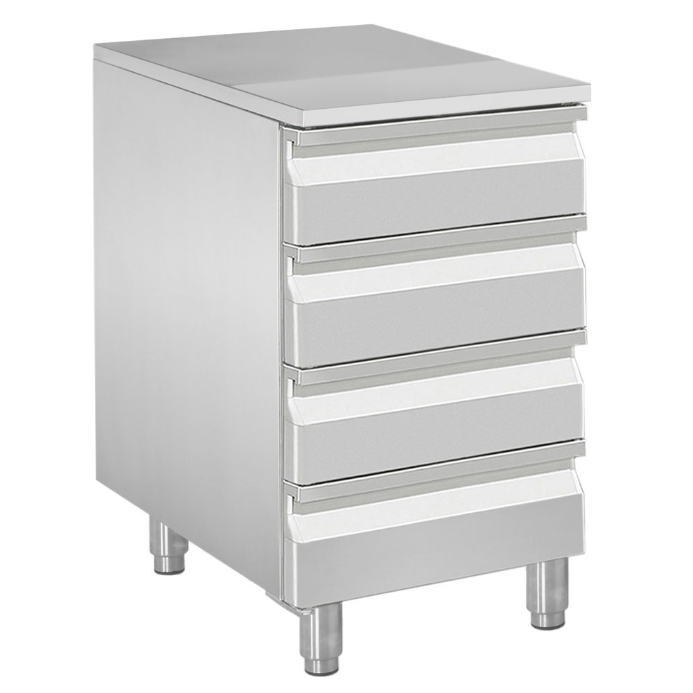 Kast voor deegroller, 4 neutrale laden (8x platen 600x400)