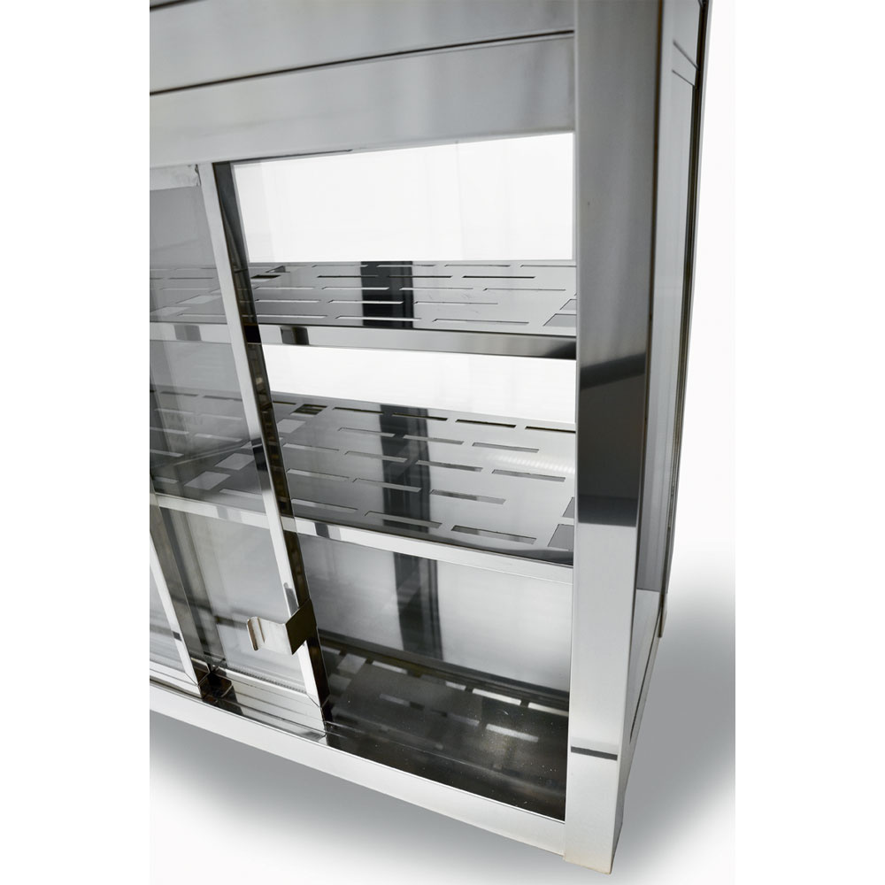 Koelvitrine, 4 glazen zijden, 2 schuifdeuren - Afbeelding 2