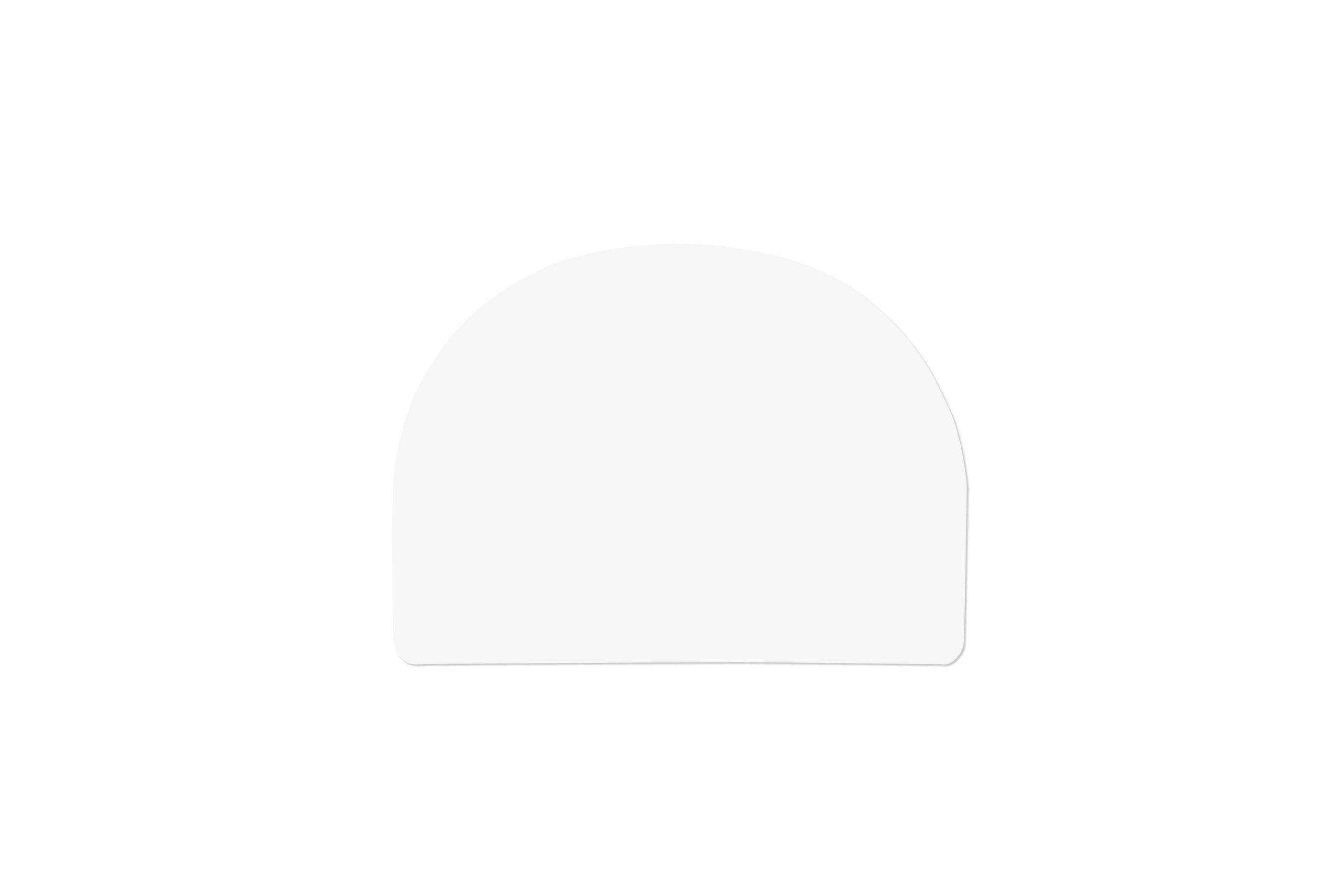 Deegschraper wit, LDPE 120 x 88 x 2 mm