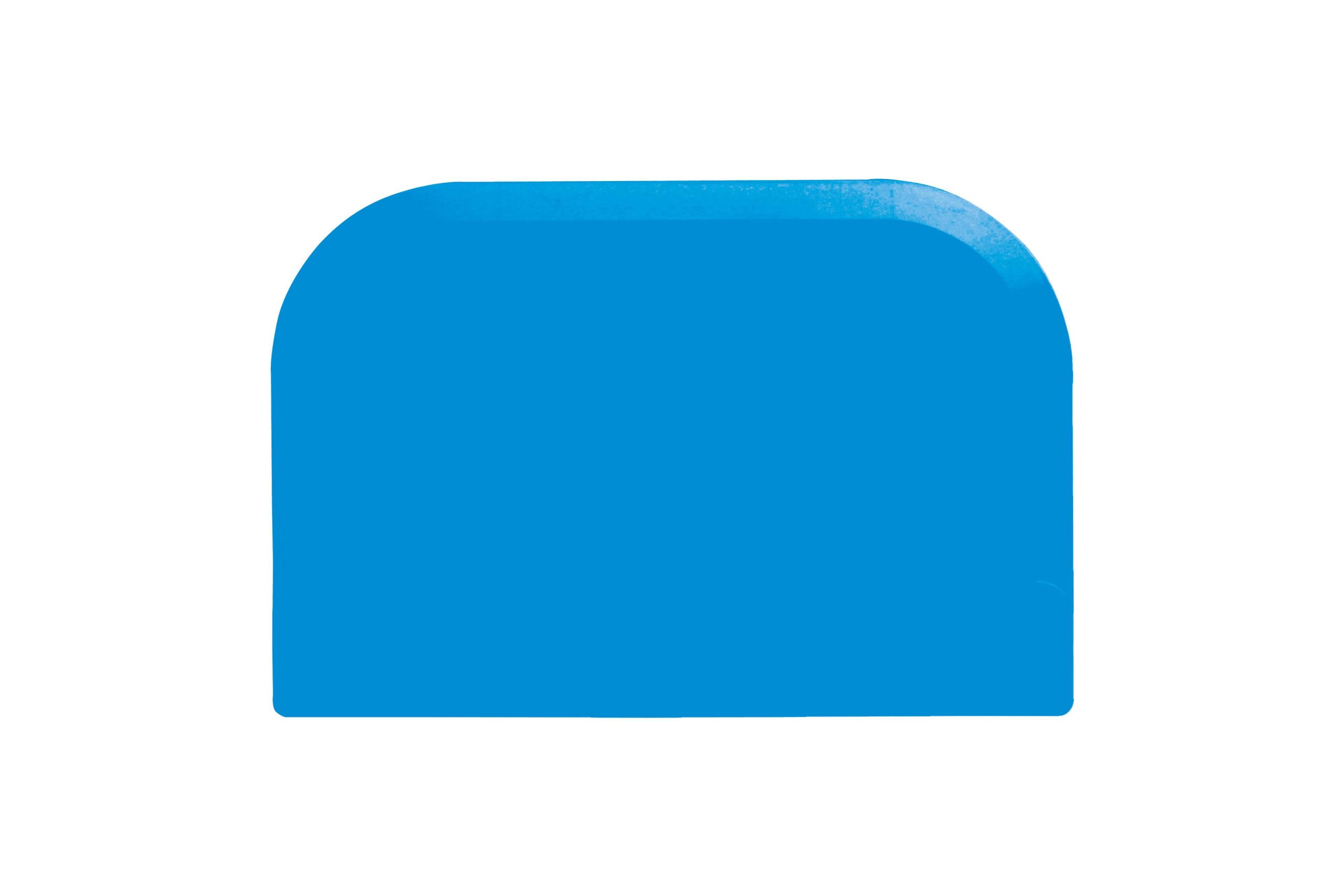 Deegschraper blauw, PP 151 x 102 x 1 mm
