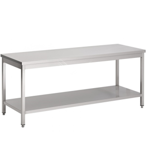 Rvs woktafel met bodemschap 1000x500x600 mm