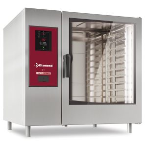 Elektrische oven "TOUCH" directe stoom en convectie 12xGN2/1+ reiniging