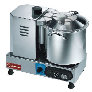 Roestvrijstalen cutter, 6 liter, variabele snelheid